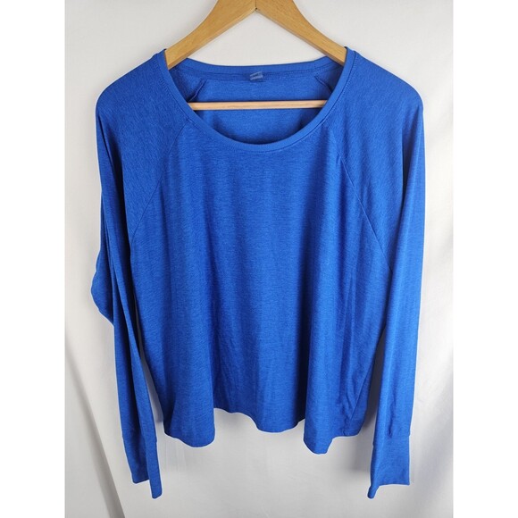Beyond Yoga Size XL Featherweight Daydreamer Pullover Long Sleeve Cobalt Blue - Picture 1 of 5